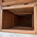 Vintage rattan basket or chest