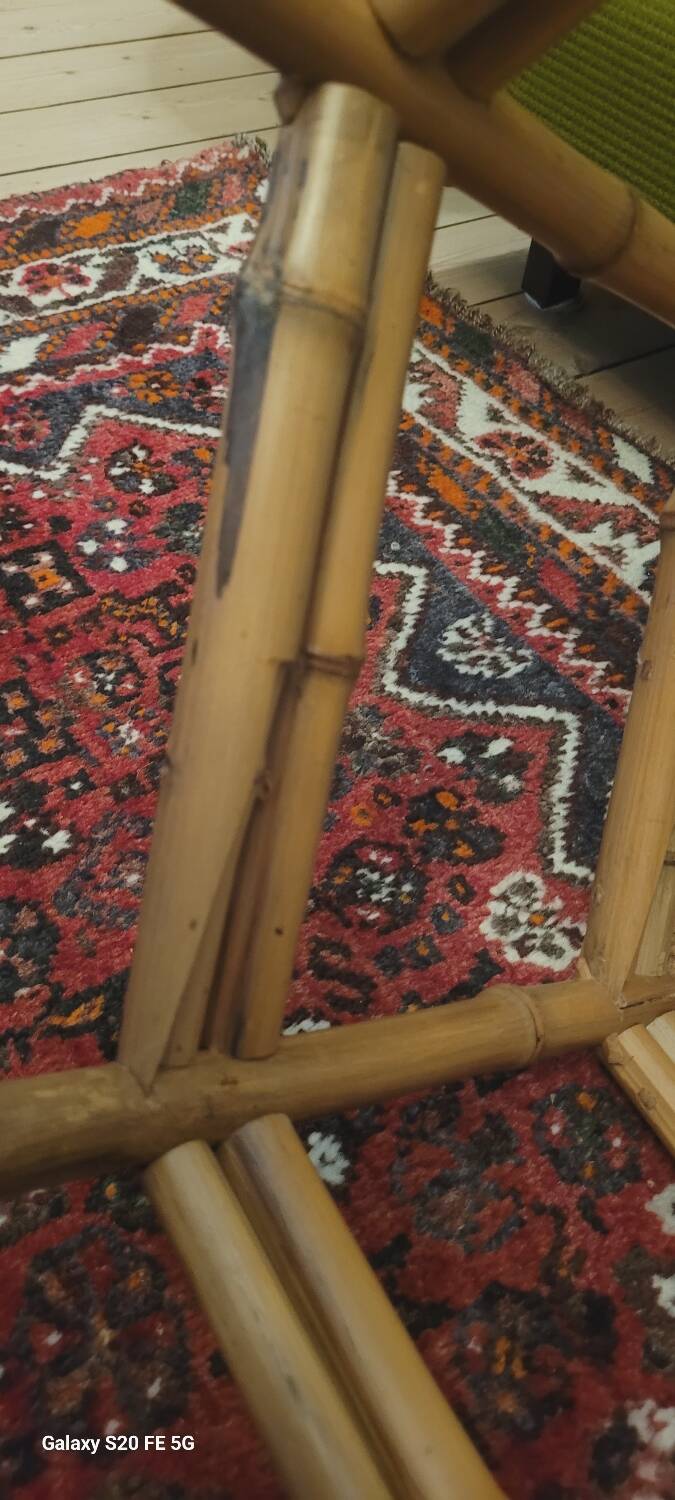 70's bamboo coffee tables