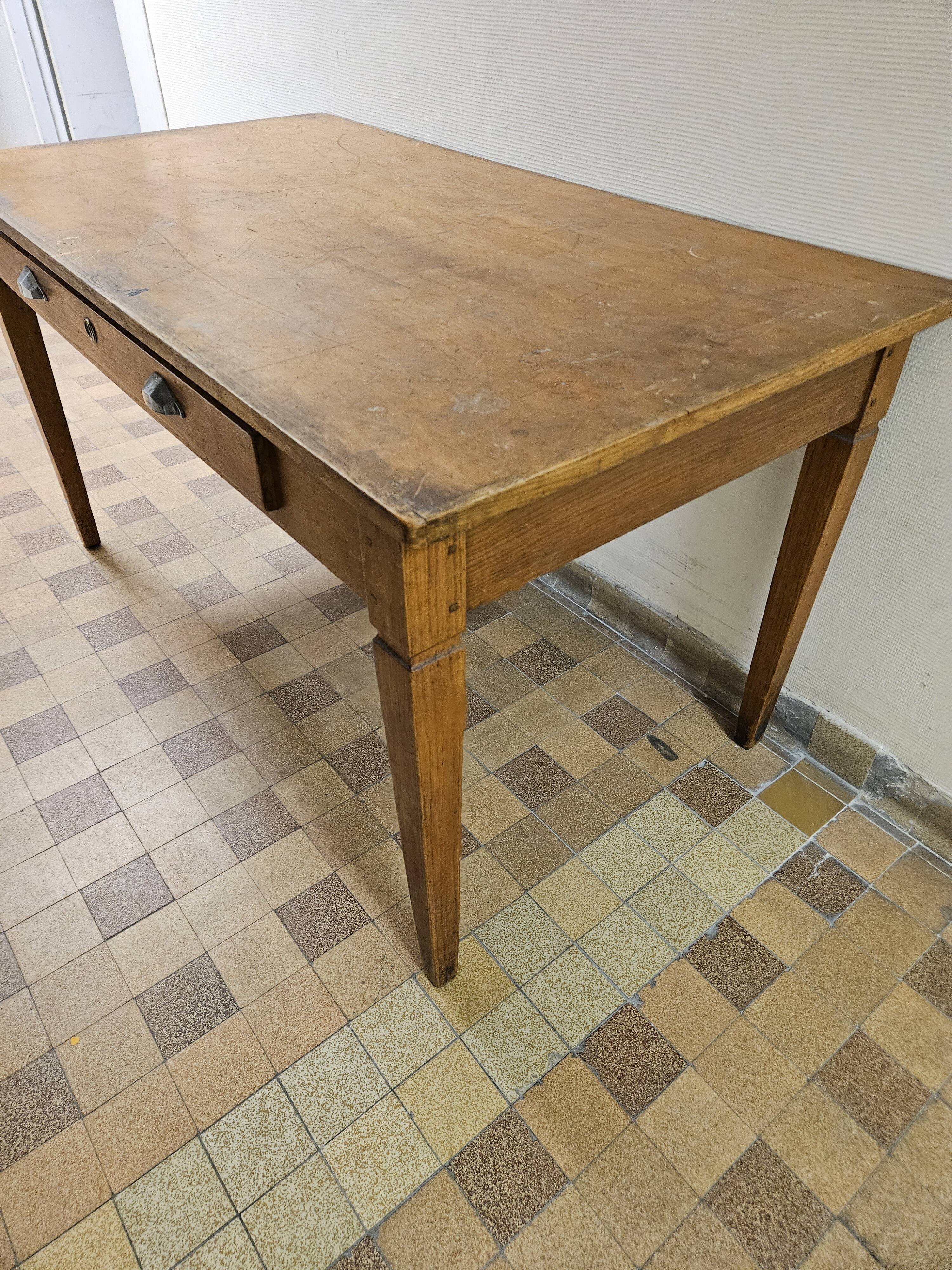 Antique oak administration desk