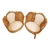 Pair of basket chairs