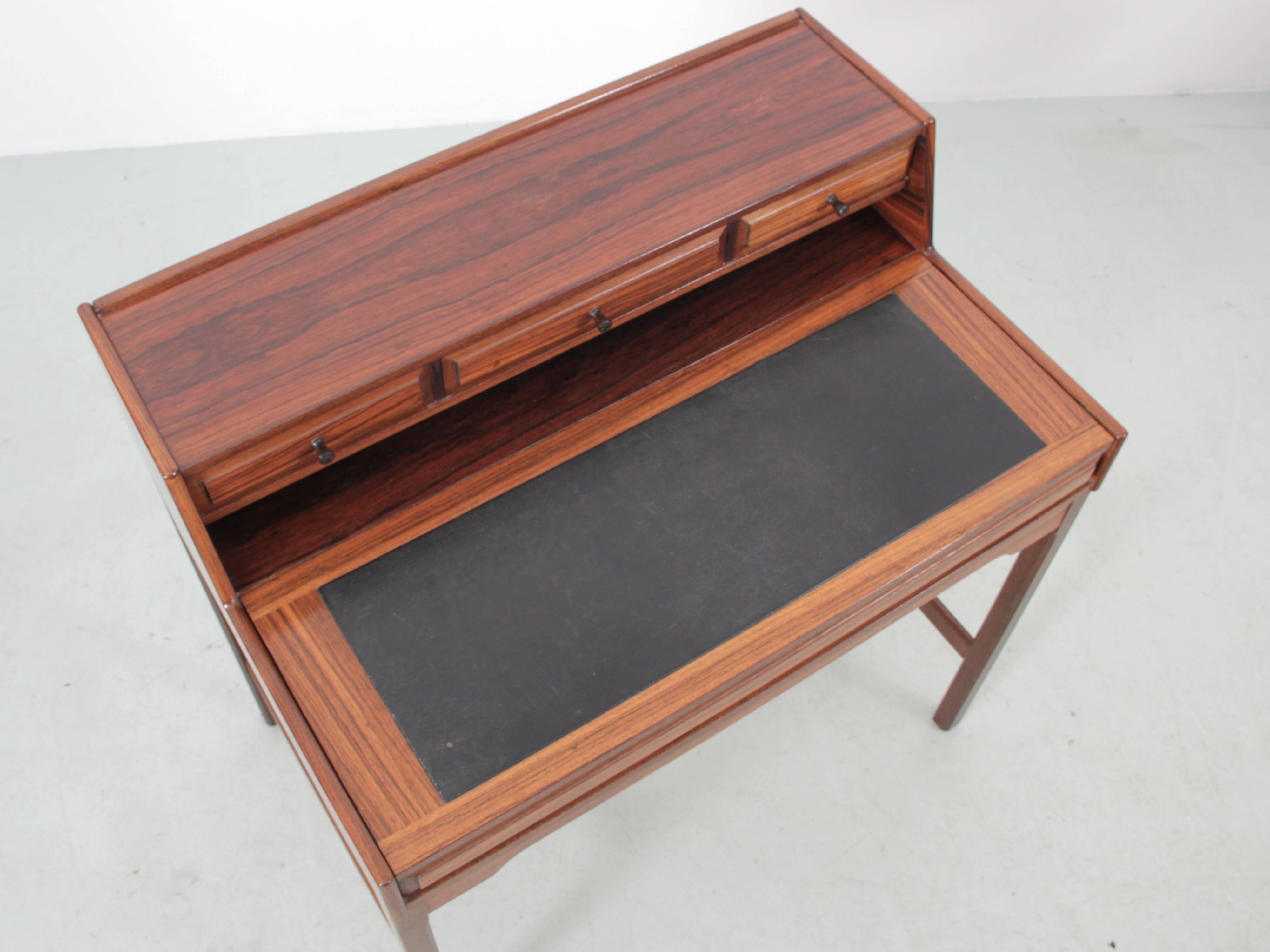 Bureau à gradin scandinave en palissandre de Rio