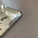 Antique beveled stitched mirror 60x40cm