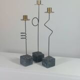 Trio de bougeoirs vintage d'Ehlen Johansson pour Ikea