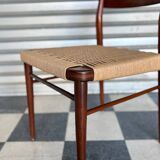 Set of 5 chairs from the 50s designed by Georg Leowald