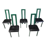 Italian Model Regia Dining Chairs by Antonello Mosca for Ycami, 1980s, Set