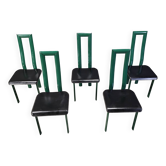 Italian Model Regia Dining Chairs by Antonello Mosca for Ycami, 1980s, Set