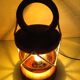 Marine lamp with amber glass globe 60/70s