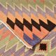 Tapis de sol tribal kilim vintage vert clair, 176x301 cm