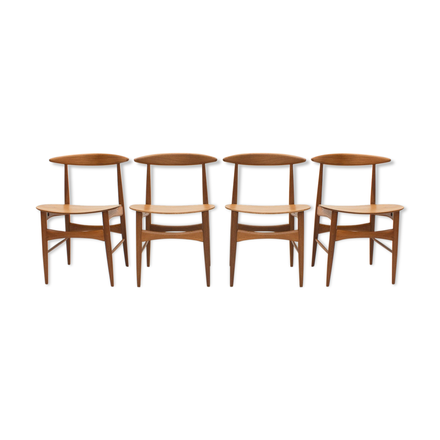 Danish Teak Dining Chairs by Mogens Kold, 1960s