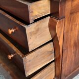 Walnut directoire chest of drawers, lacrosse