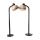 Set of 2 mushroom space Age floor lamps by HALA, 1970s