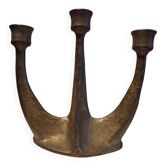 Brutalist Guild Bronze Candle Holder