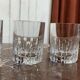 Set of 6 crystal whisky tumblers from Baccarat, Rotary model.
