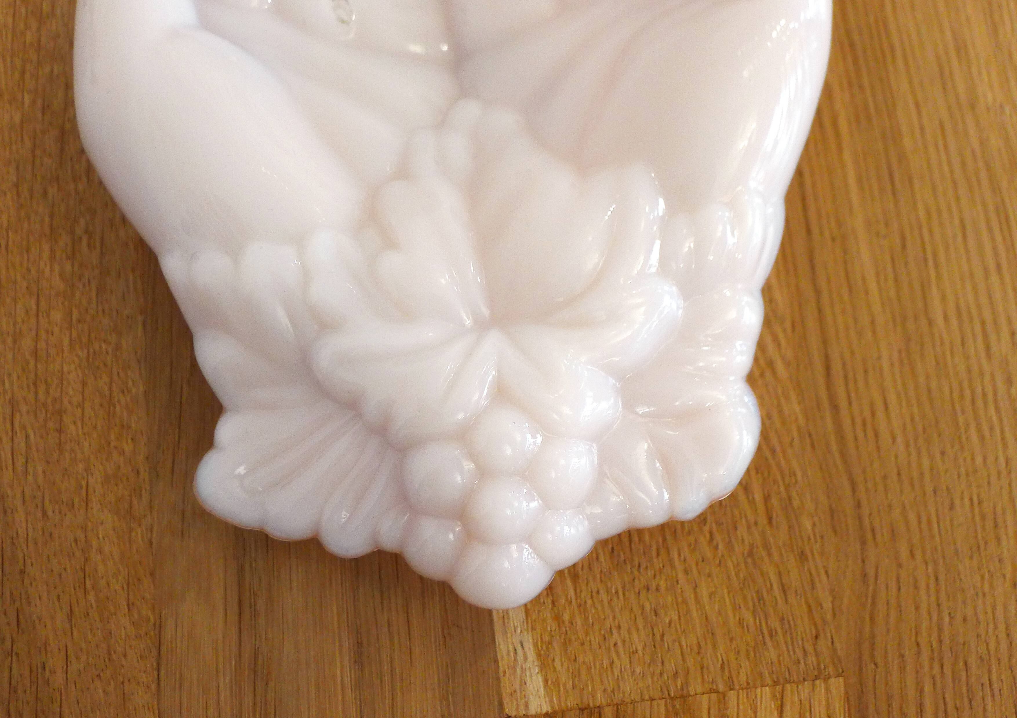 Pink opaline hand bowl