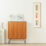 Art Déco Fashion Illustration IV, Gouache on Paper, 36 x 123 cm