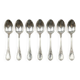 Set of 6 Christofle Marly model moka spoons – silver-plated – 10 cm