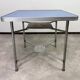 Vintage aluminium dining set