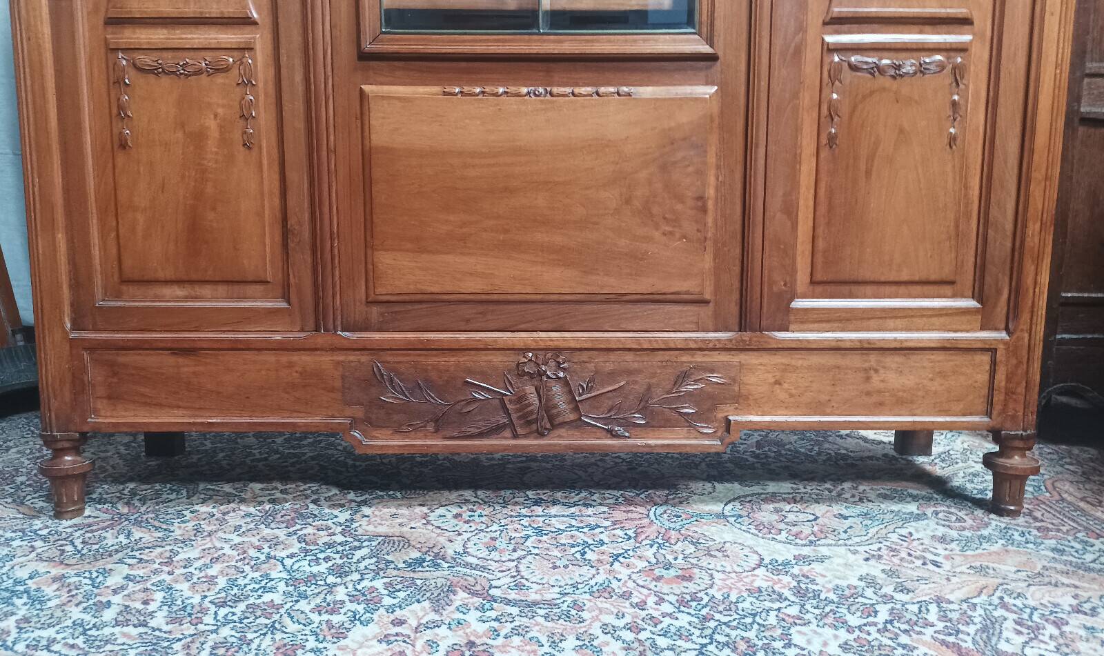 Louis XVI library in walnut