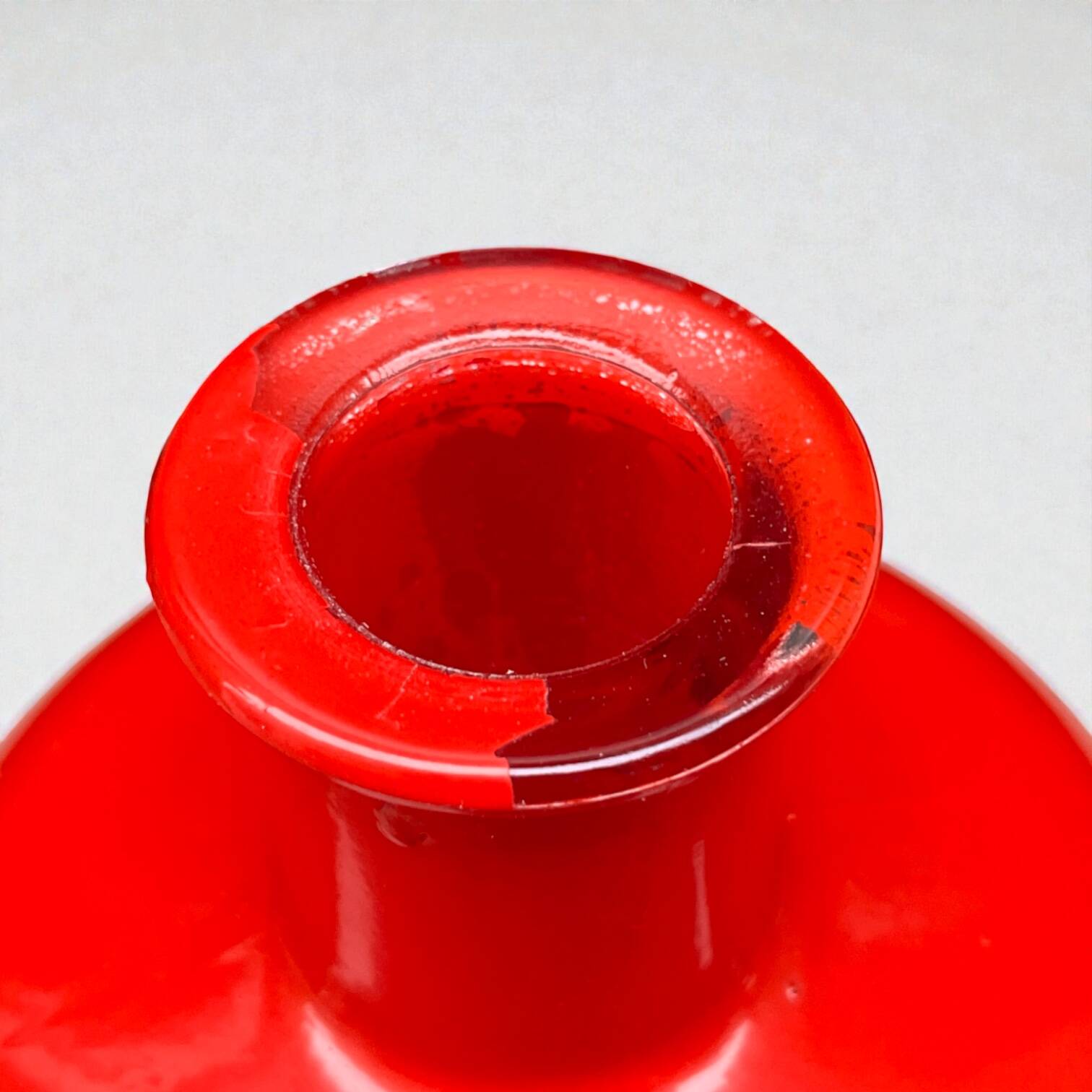 Bottle Lacryma Christi red Beccaro Italy 1970s Pop Art Space Age