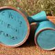Lot de 2 pichets couverts bleu ciel de Charles Voltz 1960 Vallauris