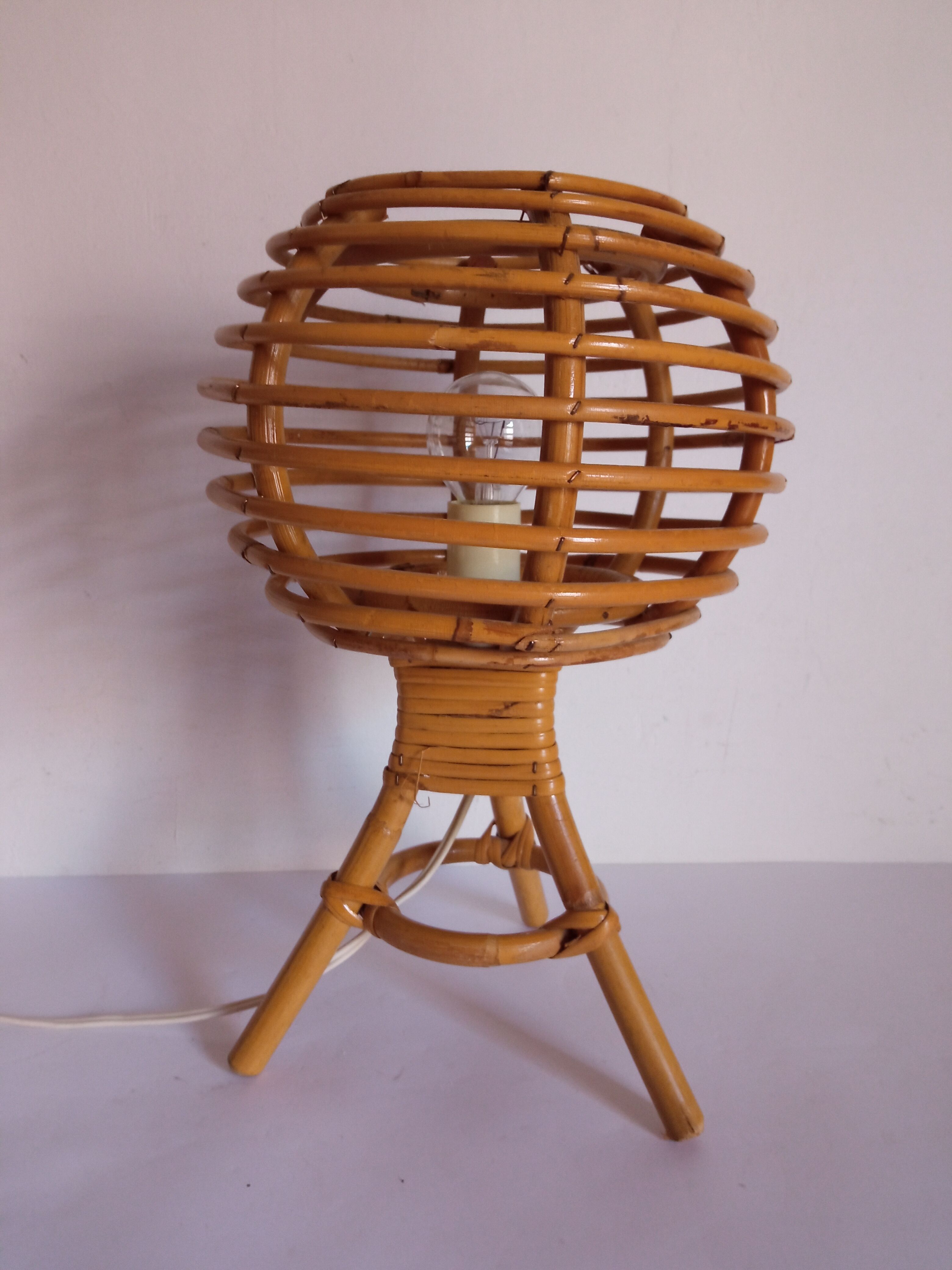 Lampe de chevet bambou