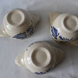 set of 3 small eared bowl
