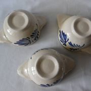 set of 3 small eared bowl