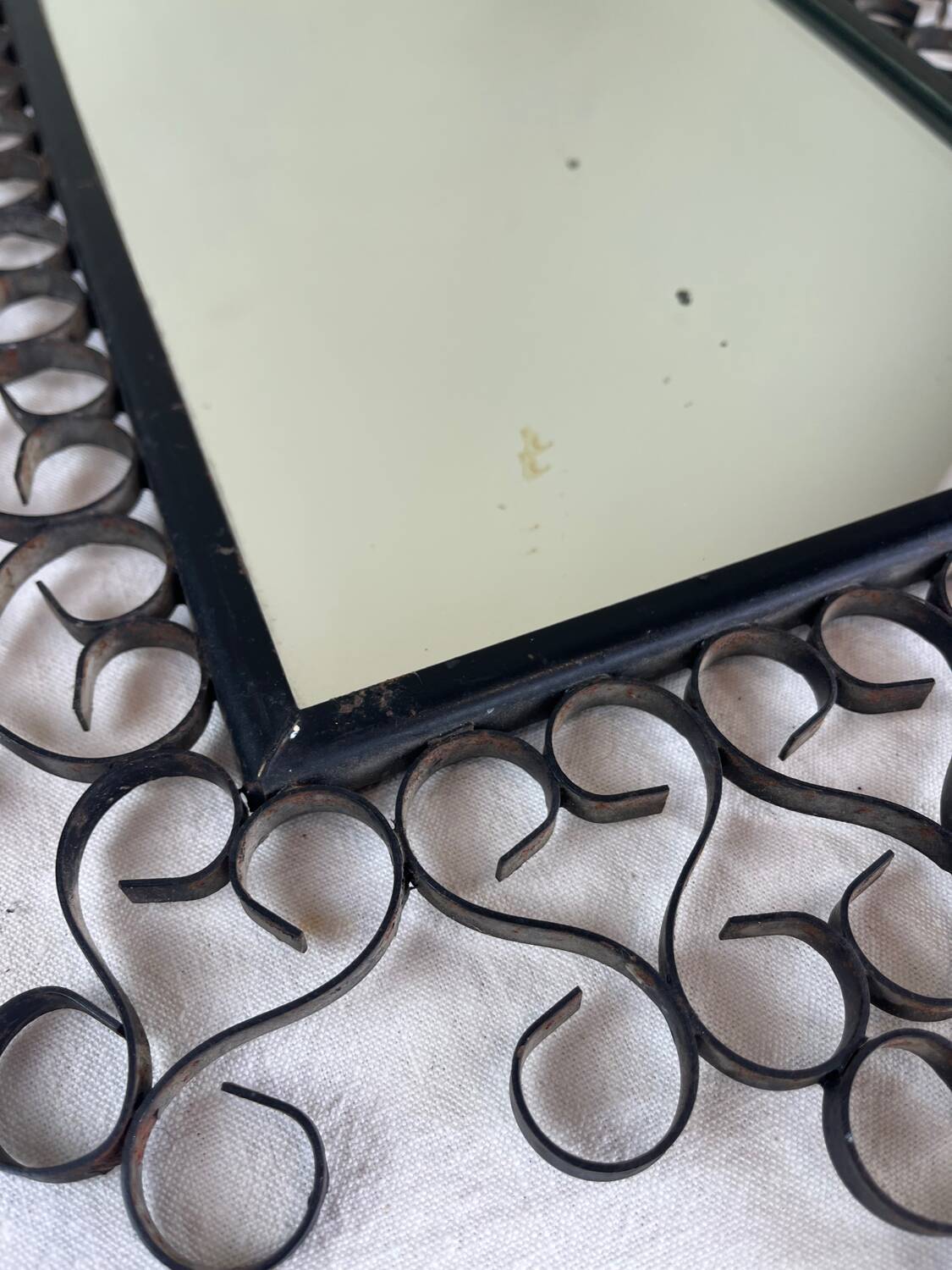 Wrought iron mirror Chaty Vallauris