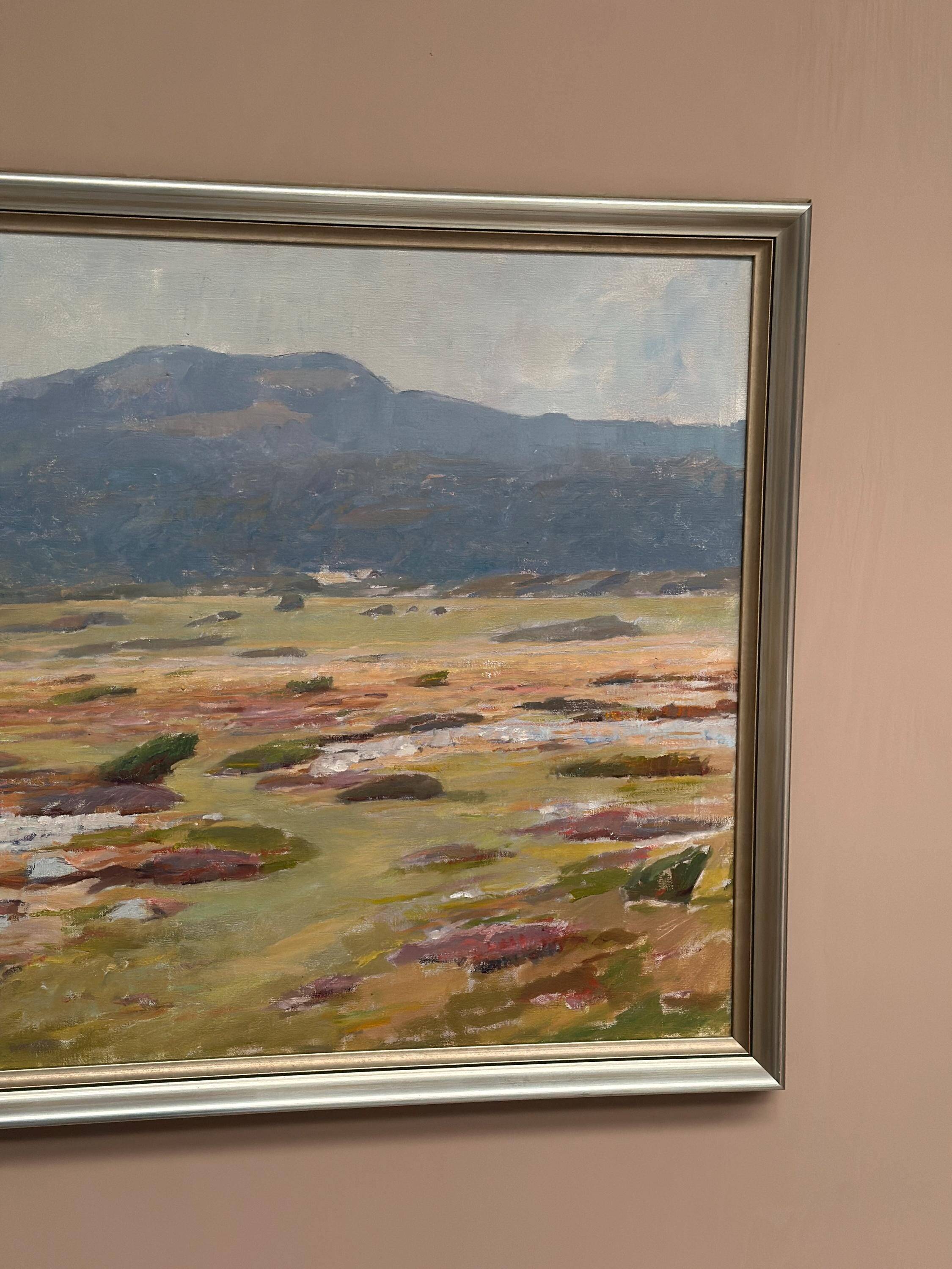 Original Swedish Oil on Canvas – “Landscape” by Gunnar Wallentin – Vintage