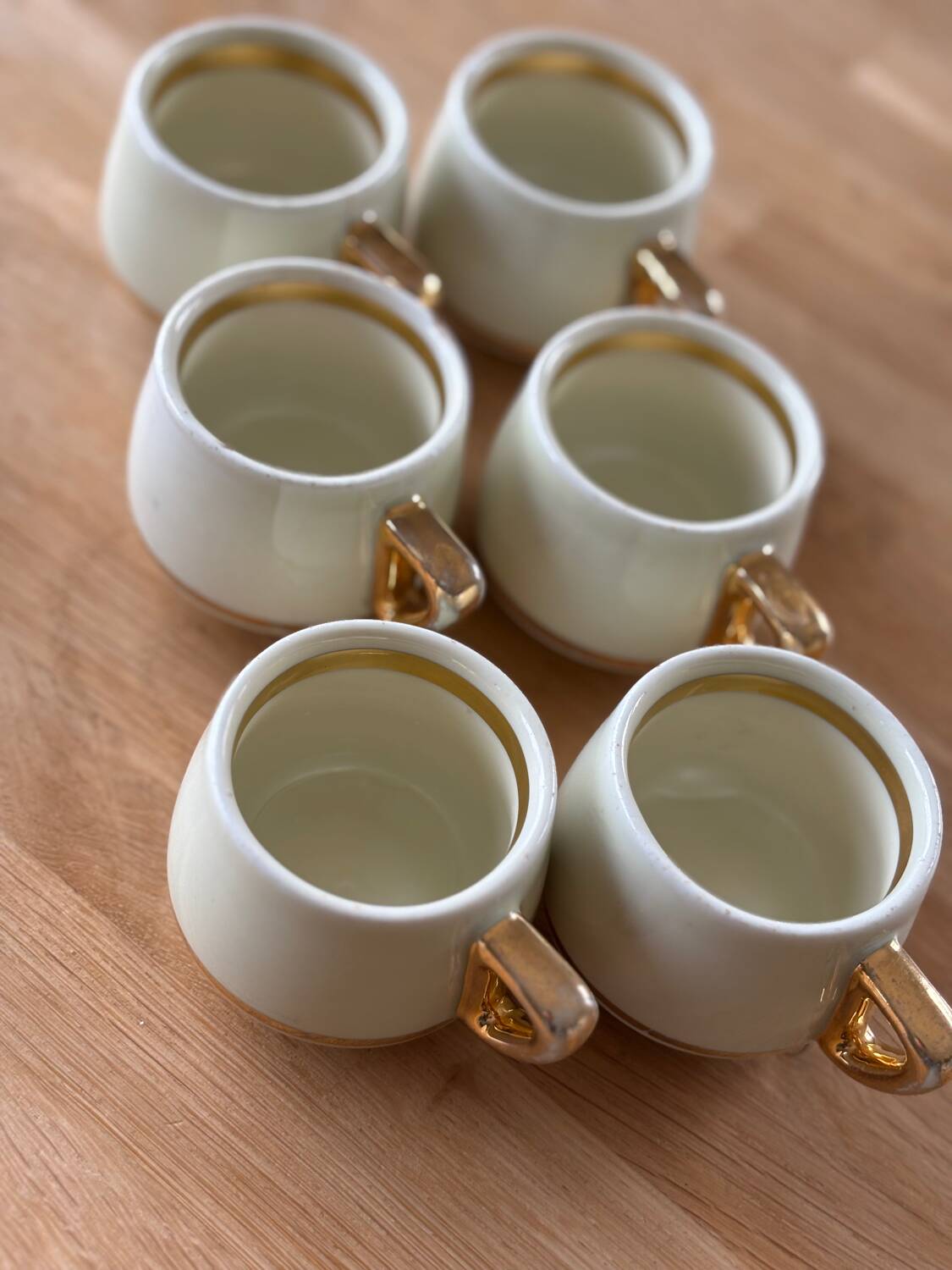 6 coffee cups from the 50s/60s