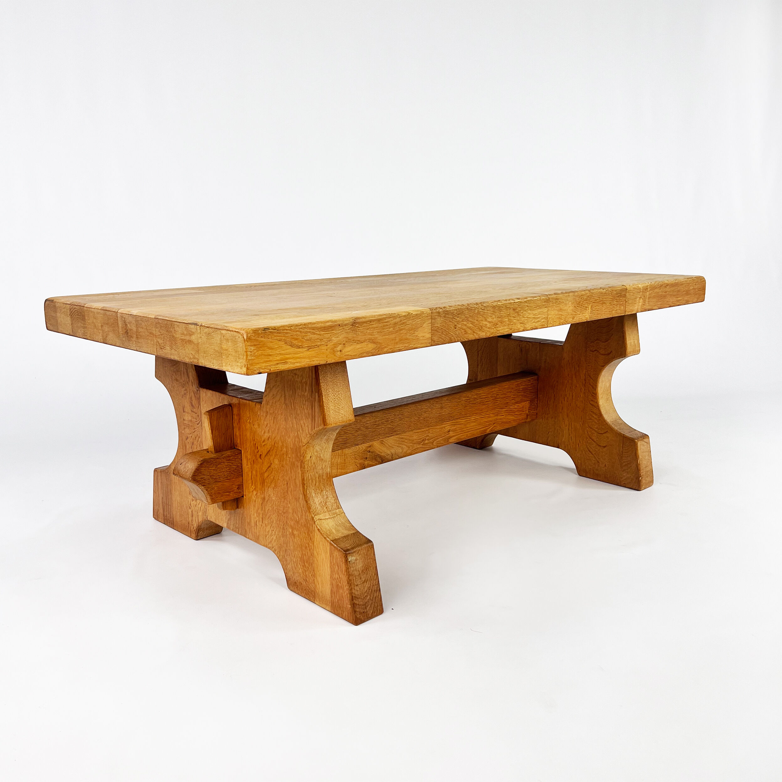 Mid Century Massive Oak Coffee Table, 1960