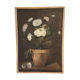 Oil on still life canvas with peonies