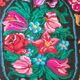 Tapis floral en laine de Moldavie de style bohème - 182×208 cm