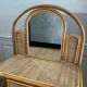 Bamboo and rattan vanity / dressing table with drawer and mirror, 1970s mid-century modern