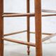 Vintage wooden bar stool and cannage