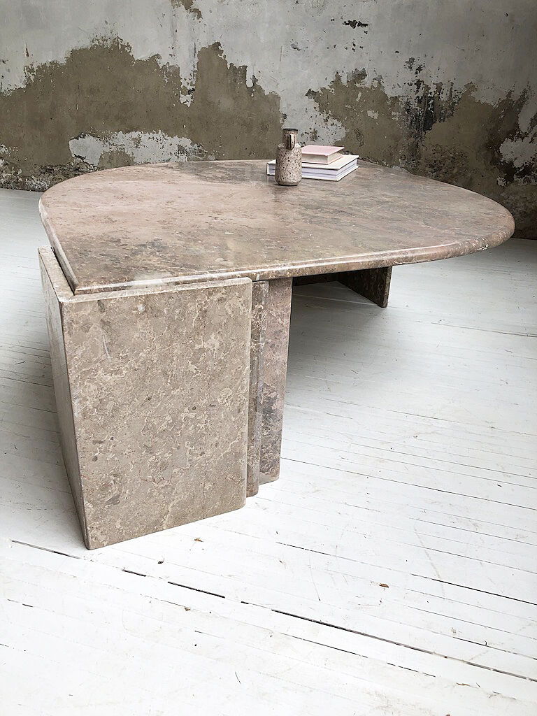 Roche Bobois pink marble table