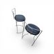 2 x Gaja stool by Kazuhide Takahama for Simon Gavina / black leather