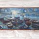 Oil on canvas — The boats at night, 1964