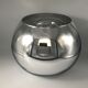 Vase form boule in smooth verre effect chromé or silver mercury 22 cm