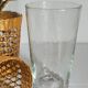 Four long drink glasses in vintage woven rattan cases