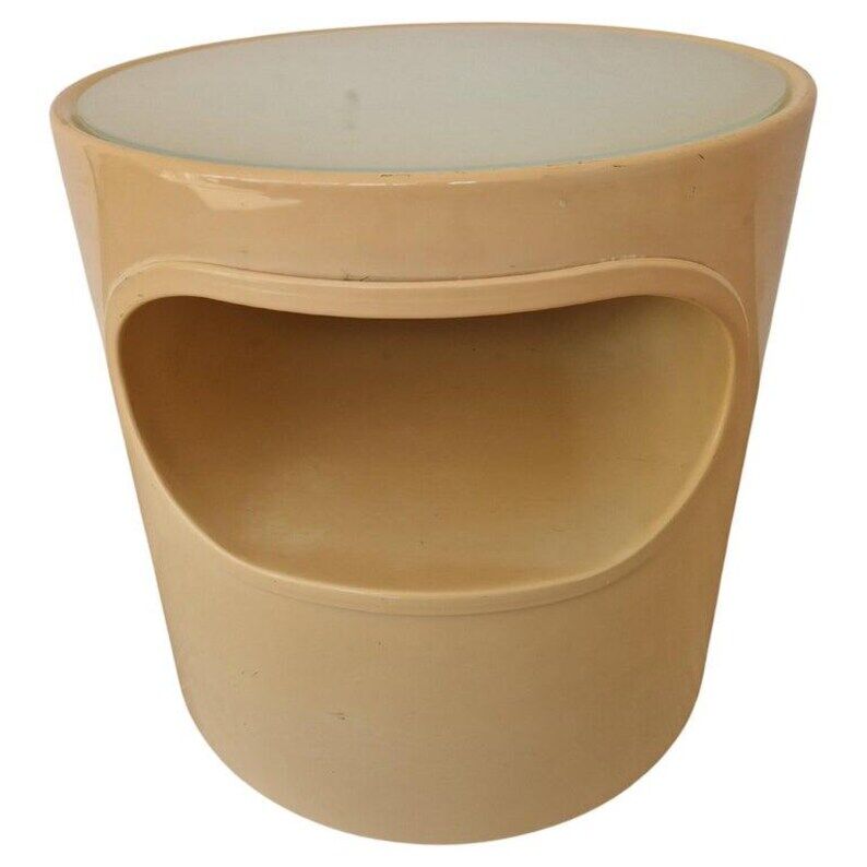 Midcentury Space Age Side Table Artemide, design Emma Gismondi, Italy, 1960s