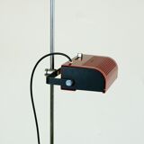 Red Italian Space Age Adjustable Spot Floor Lamp