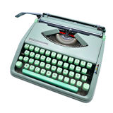 Green lime leaf typewriter hermes