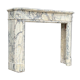 Louis XVI Style Fireplace In Violet Breccia Marble Circa 1880
