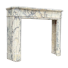 Louis XVI Style Fireplace In Violet Breccia Marble Circa 1880