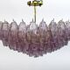 Carlo Scarpa Style Mid-Century Murano Glass Poliedri Chandelier by Venini
