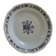 Old round dish in Rouen earthenware