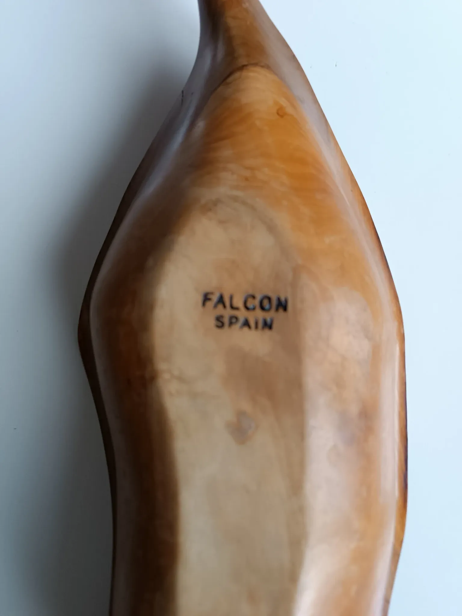Falcon olive wood fruit bowl spain 1960