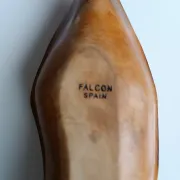 Falcon olive wood fruit bowl spain 1960