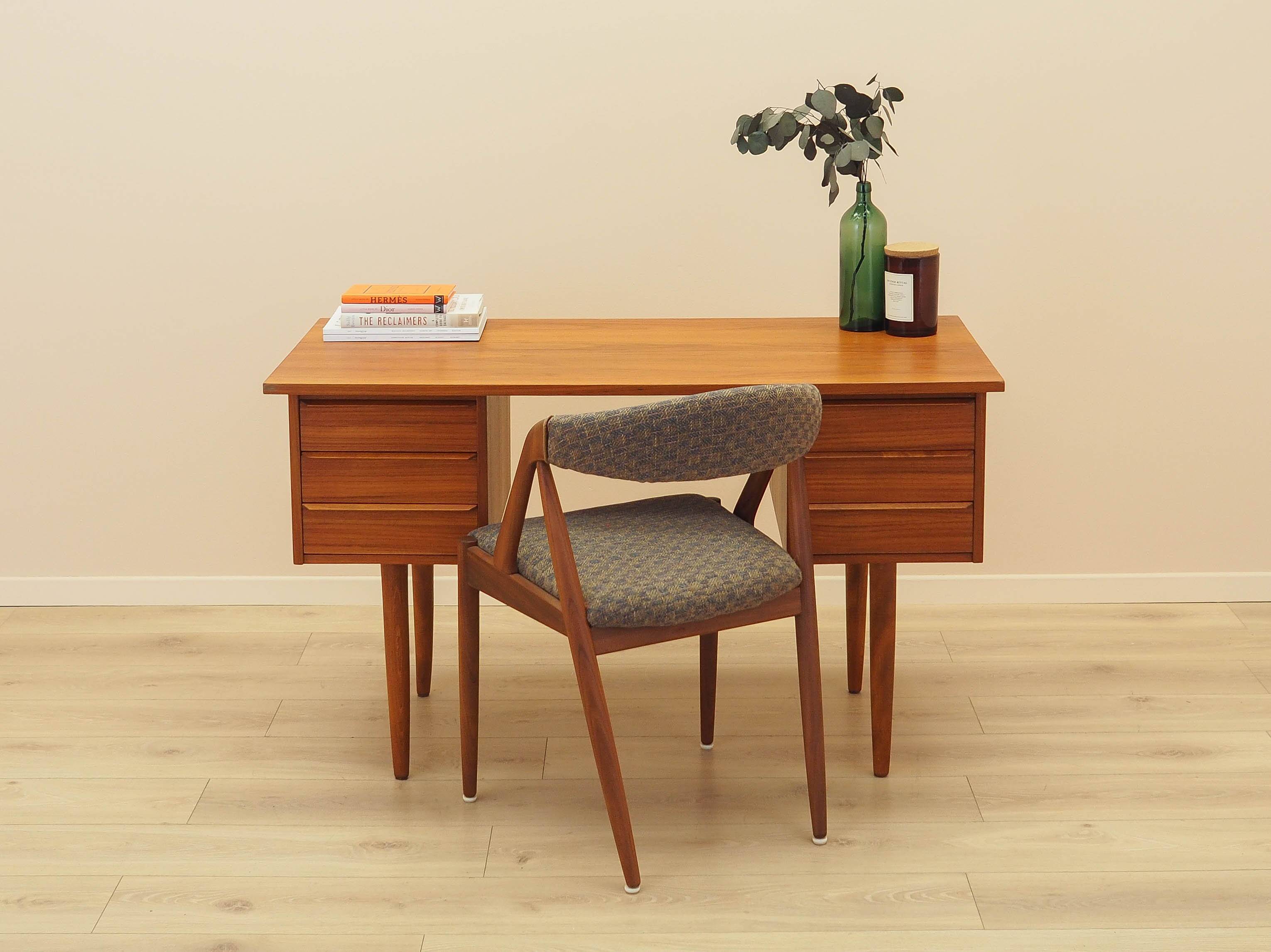Teak desk, Danish design, 1970s, made in Denmark
